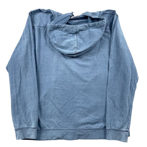 Johnnie-O Hoodie Mens XL Hangin' Out Blue Full Zip Holloway w/ Drawstring - Picture 2 of 6